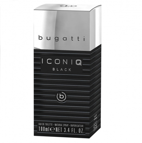  Туалетная вода  BUGATTI ICONIQ BLACK древесно- цитрусовый аромат фото 2