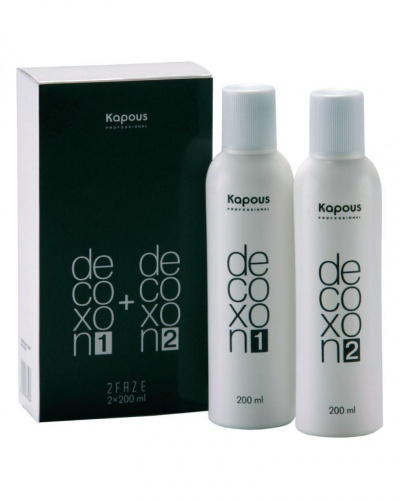 KAPOUS PROFESSIONAL DECOXON 2FAZE - СРЕДСТВО ДЛЯ УДАЛЕНИЯ КРАСКИ С ВОЛОС 200+200 МЛ от интернет-магазина aromaniya.ru