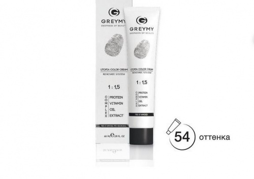 Greymy UTOPIA COLOR CREAM - Перманентный крем краситель без аммиака 9P Жемчужный Блондин 60 мл от интернет-магазина aromaniya.ru